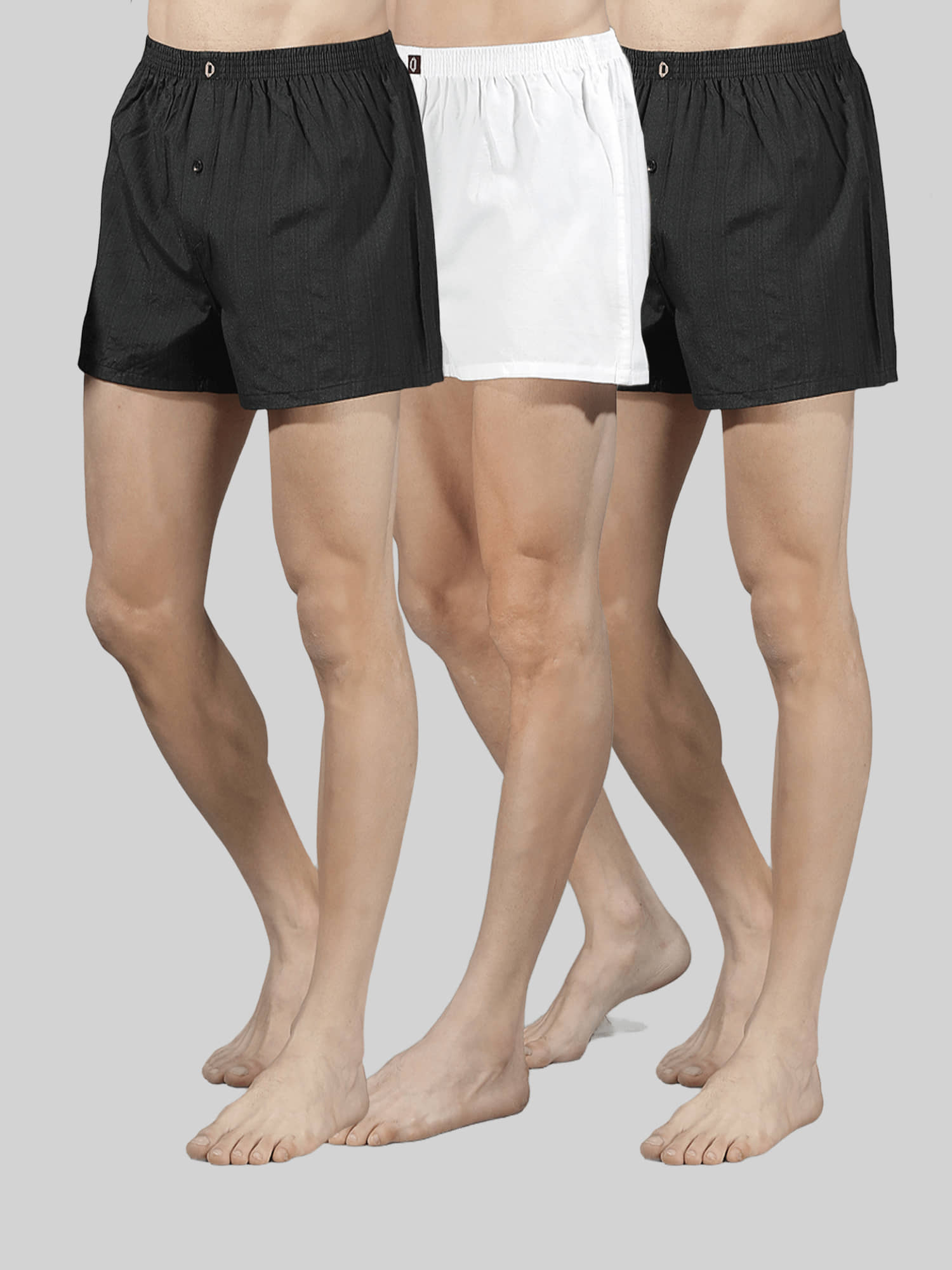 Dollar Pack of 3 Cotton Blend Boxers For Men's ( Multicolor )
