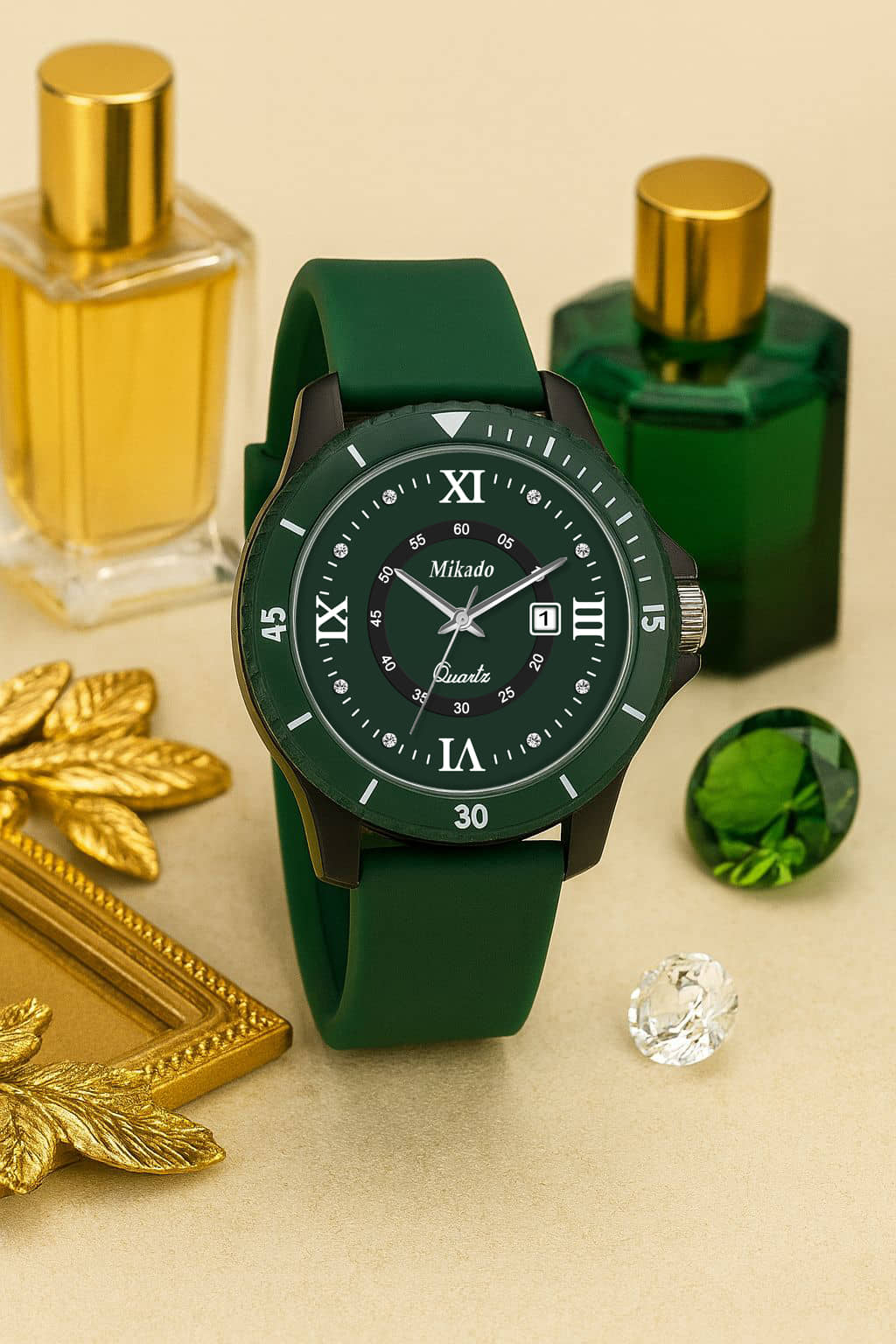 Mikado Green Silicon Analog Men's Watch