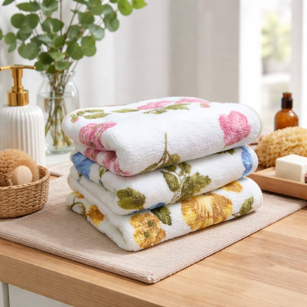 Satisfyn Pack of 4 Cotton 351-400 -GSM Hand Towel ( Multicolor ) - Towels | Buy online on ZillyBuy