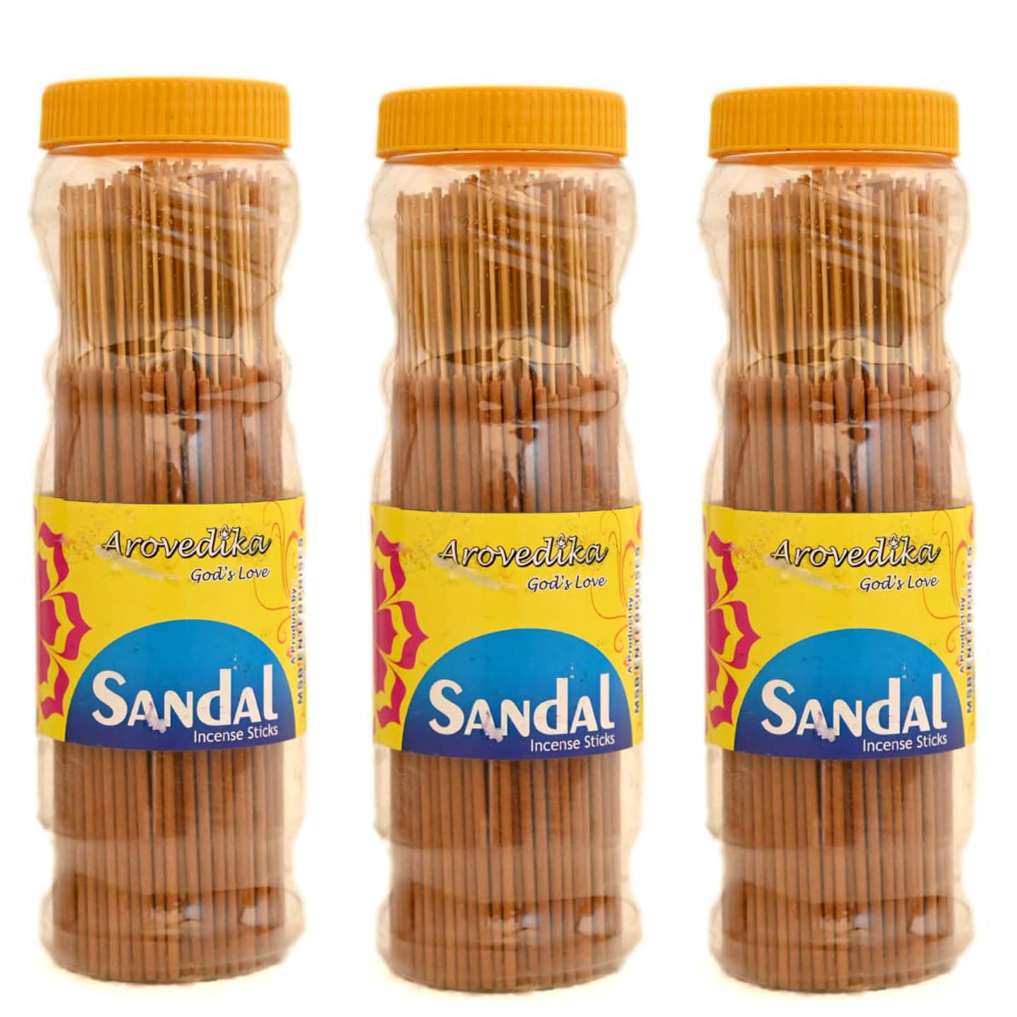 arovedika Incense Stick Pure Sandal 250 gm ( Pack of 3 )