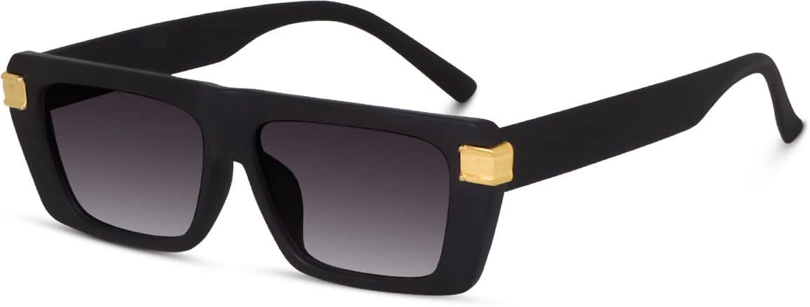 PIRASO Black Rectangular Sunglasses ( Pack of 2 ) - Sunglasses | Buy online on ZillyBuy
