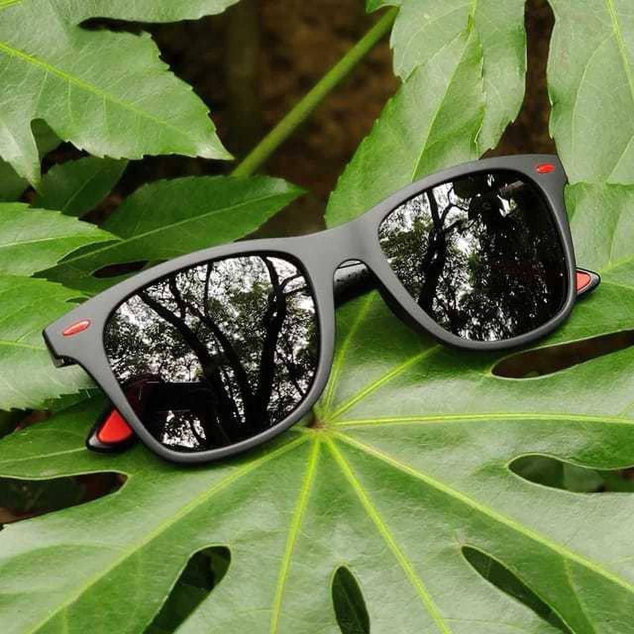 PIRASO Black Rectangular Sunglasses ( Pack of 1 ) - Sunglasses | Buy online on ZillyBuy