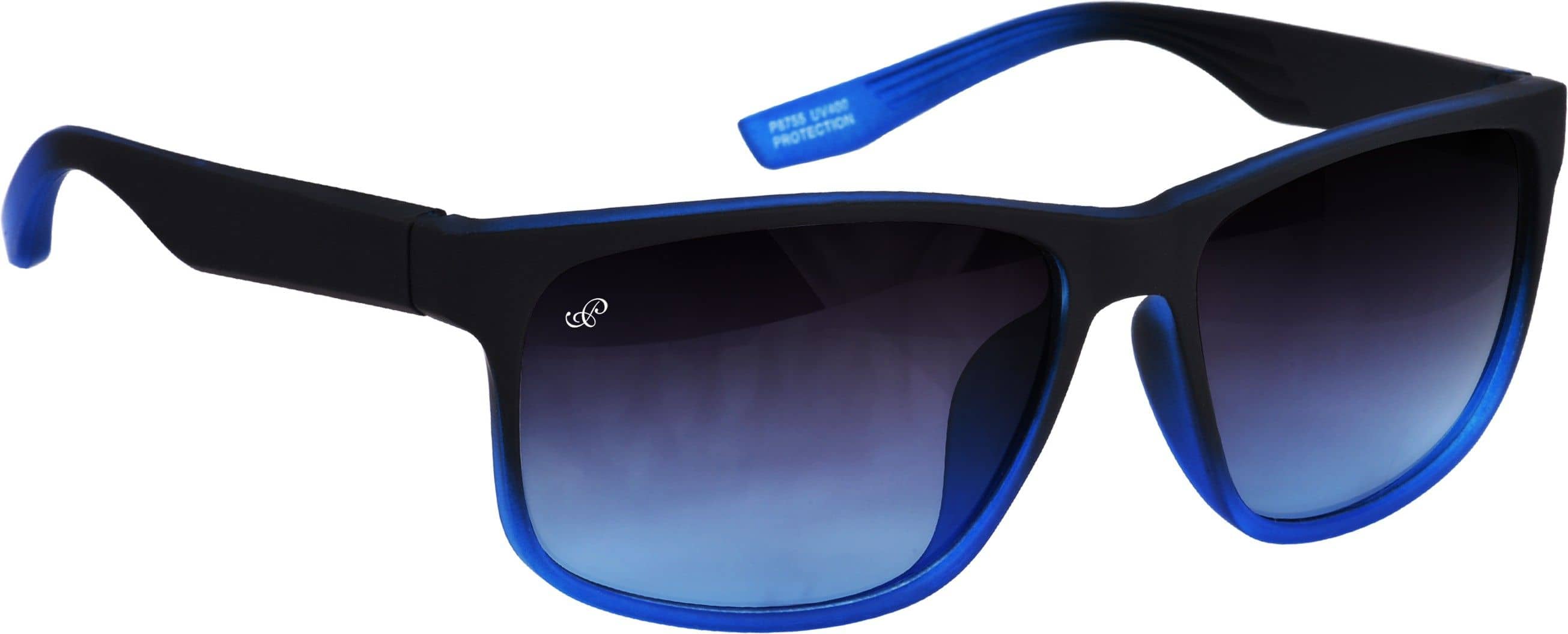 PIRASO Black Rectangular Sunglasses ( Pack of 1 ) - Sunglasses | Buy online on ZillyBuy