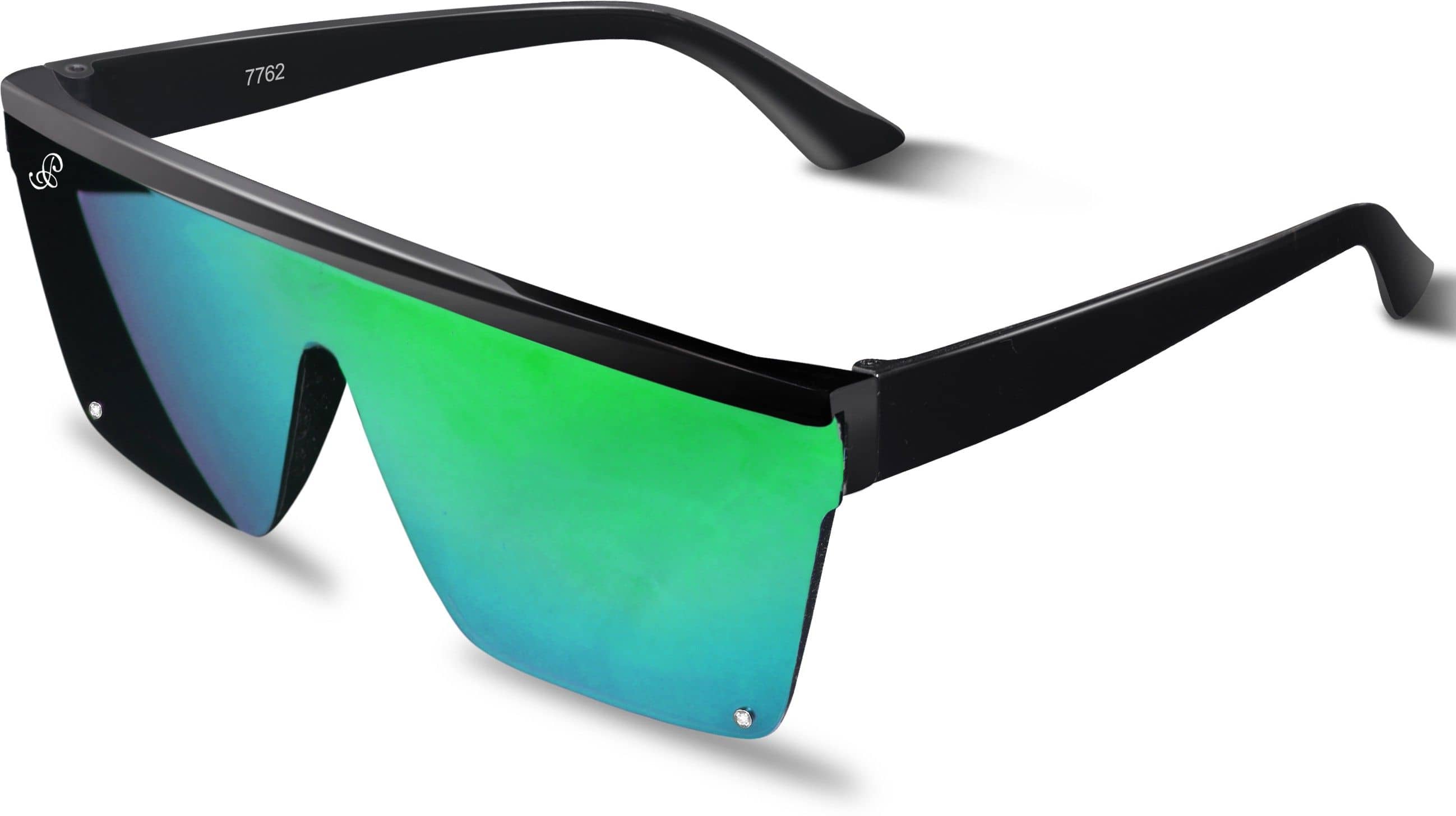 PIRASO Black Rectangular Sunglasses ( Pack of 1 ) - Sunglasses | Buy online on ZillyBuy