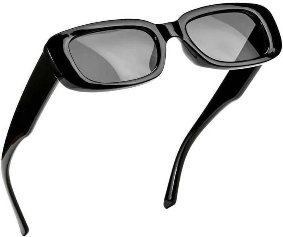 PIRASO Black Rectangular Sunglasses ( Pack of 1 ) - Sunglasses | Buy online on ZillyBuy