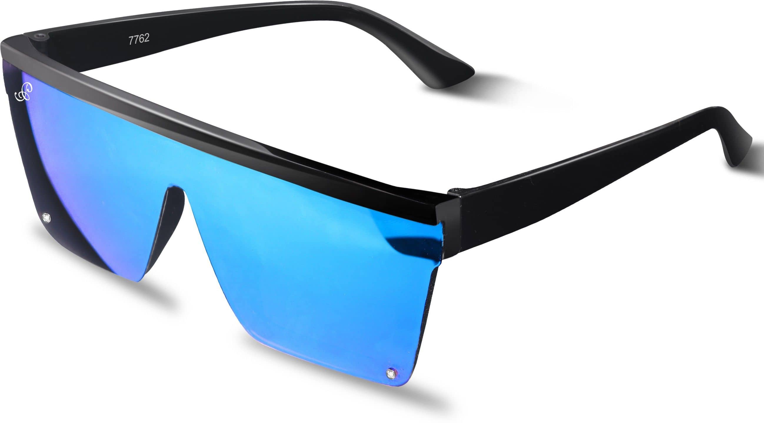 PIRASO Black Rectangular Sunglasses ( Pack of 1 ) - Sunglasses | Buy online on ZillyBuy