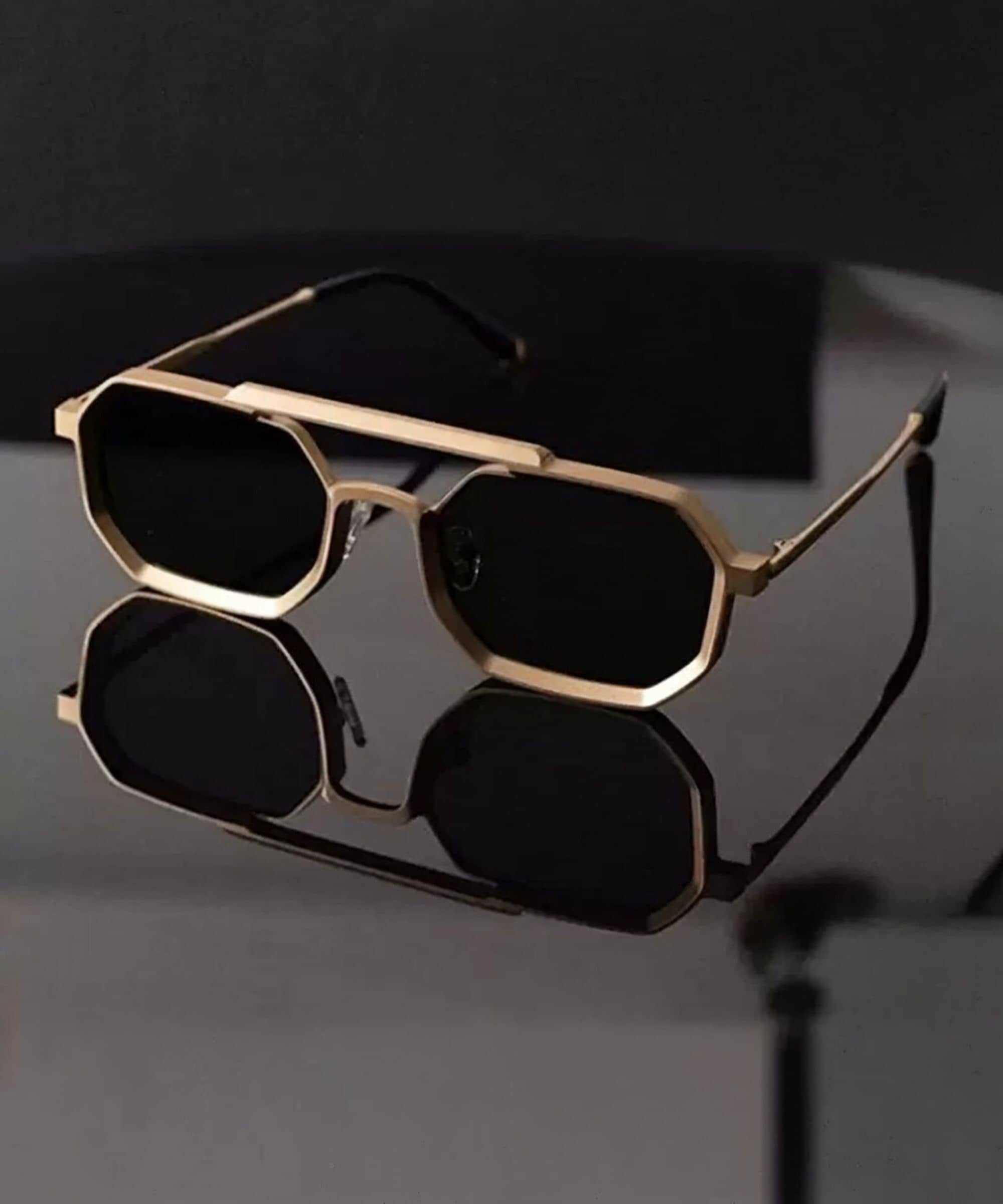 PIRASO Black Square Sunglasses ( Pack of 1 ) - Sunglasses | Buy online on ZillyBuy