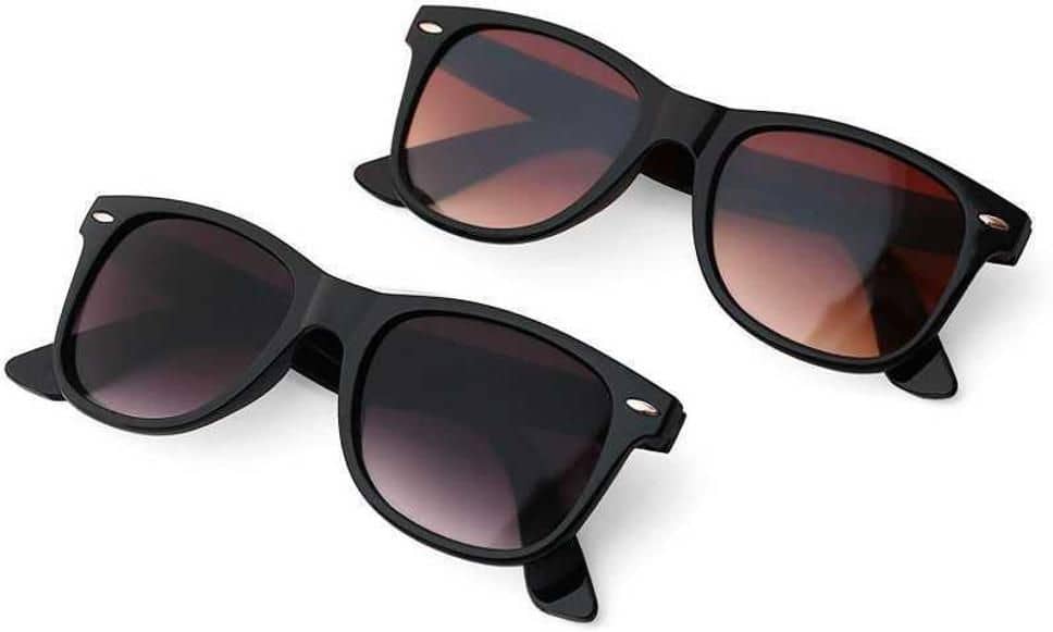 PIRASO Black Square Sunglasses ( Pack of 2 ) - Sunglasses | Buy online on ZillyBuy