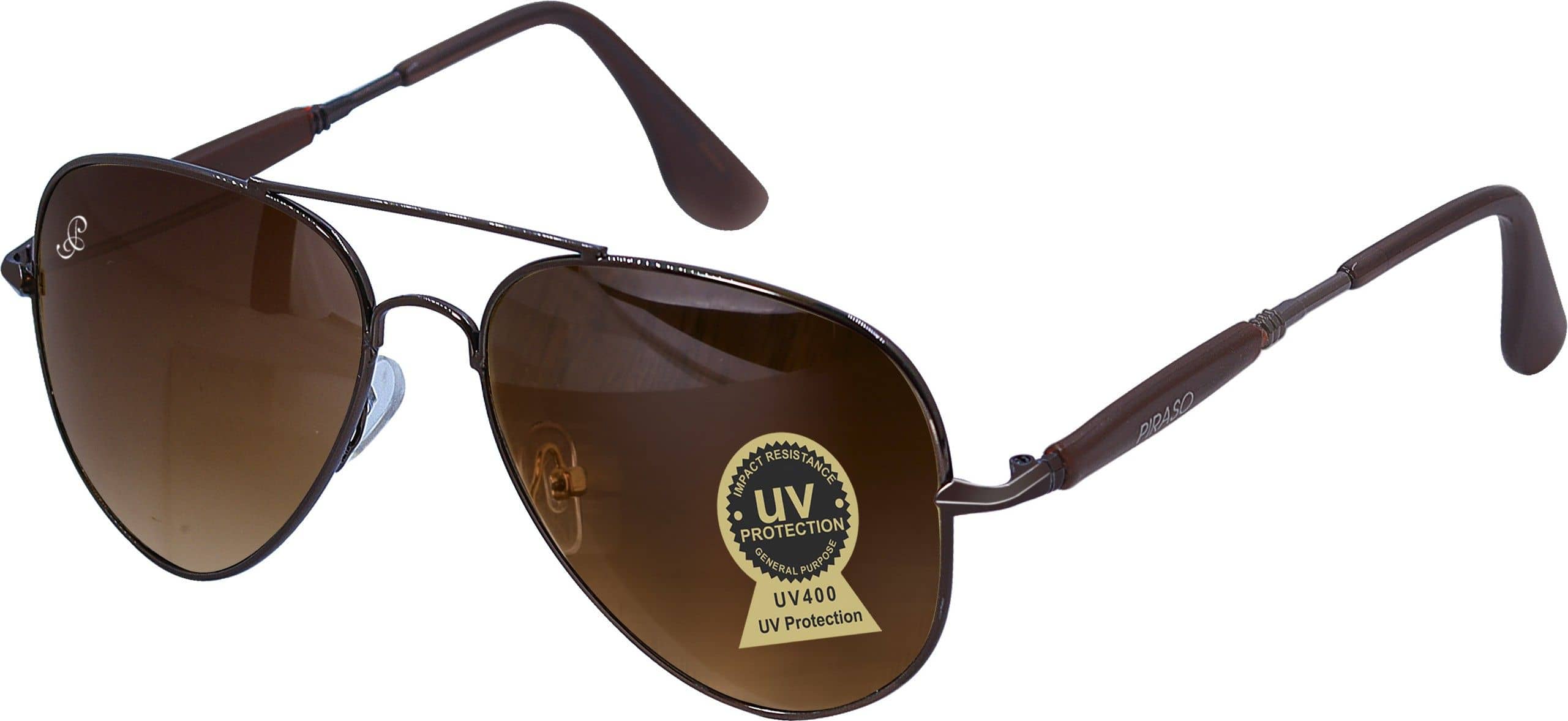 PIRASO Brown Pilot Sunglasses ( Pack of 1 ) - Sunglasses | Buy online on ZillyBuy
