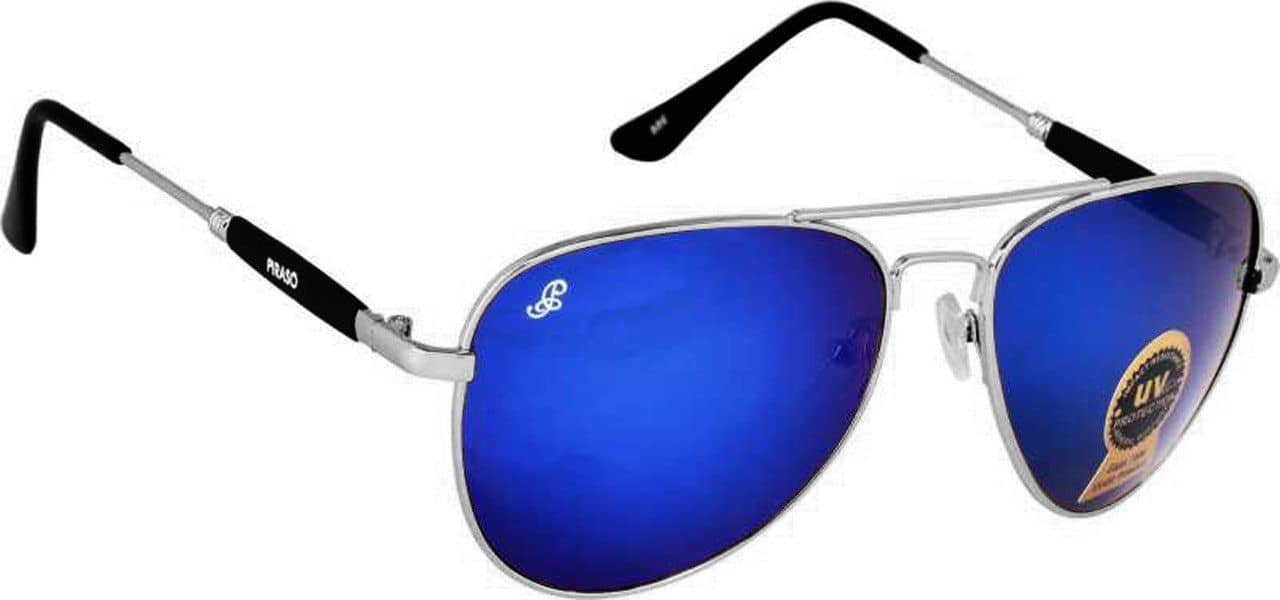PIRASO Silver Pilot Sunglasses ( Pack of 1 ) - Sunglasses | Buy online on ZillyBuy