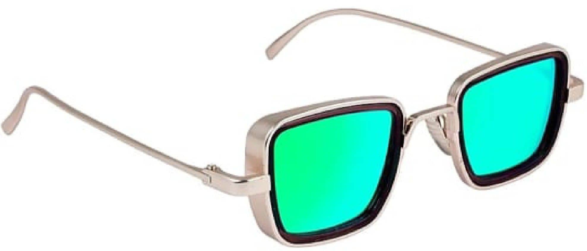 PIRASO Silver Rectangular Sunglasses ( Pack of 1 ) - Sunglasses | Buy online on ZillyBuy
