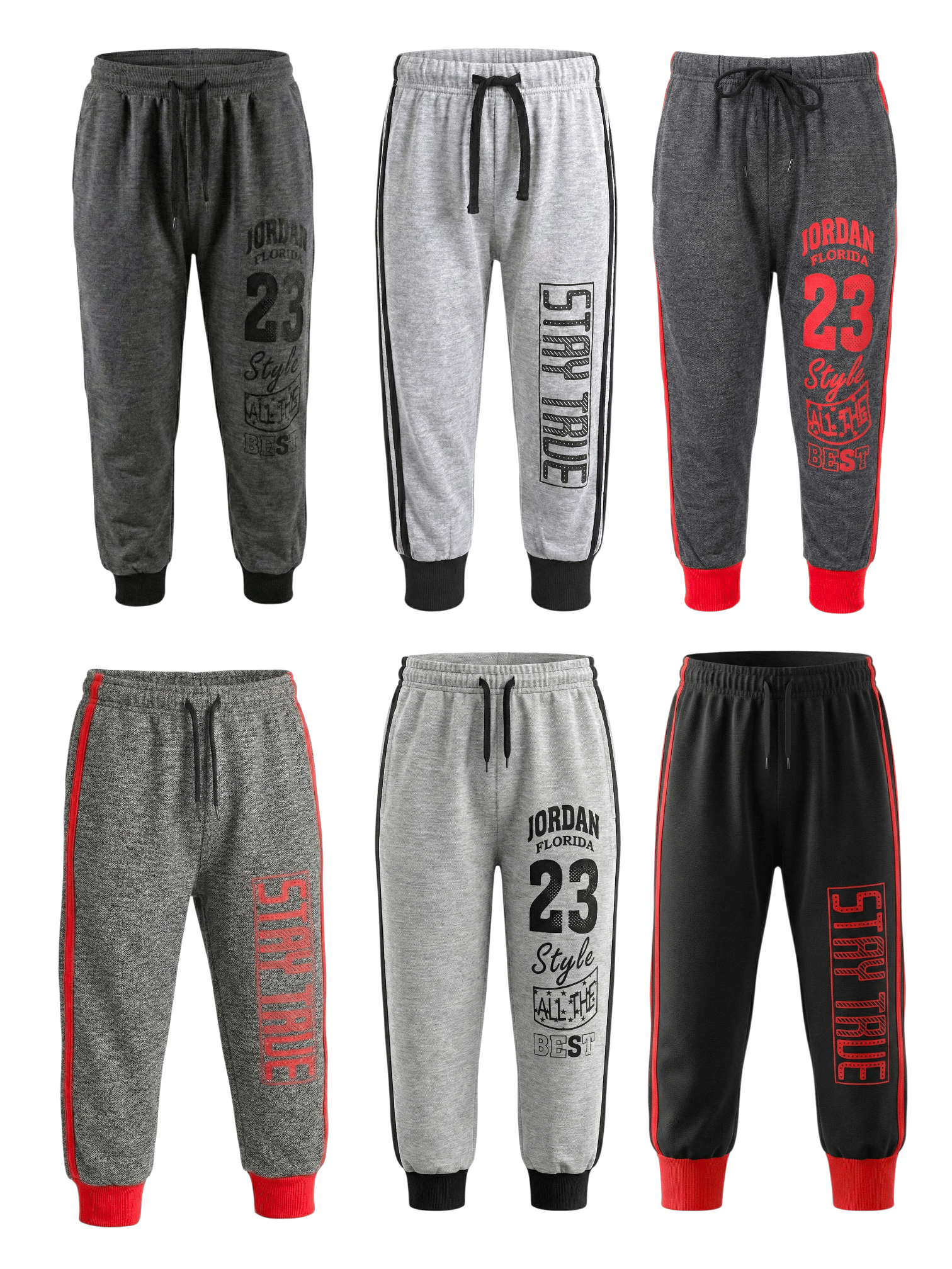 YASIRFABRICS Pack of 6 Boys Polyester Trackpant ( Multicolor ) - Track Pants | Buy online on ZillyBuy