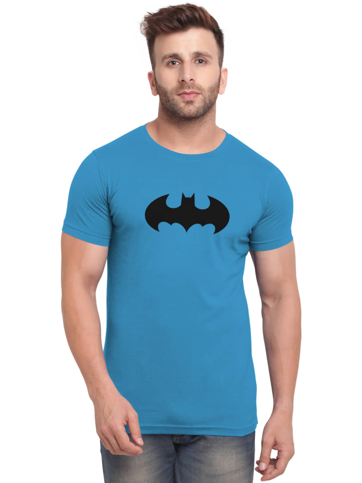 BULLMER Men Cotton Blend Regular Fit Printed T-Shirt ( Assorted)