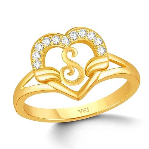 VIVASTRI Golden Wedding Ring ( Pack of 1 )