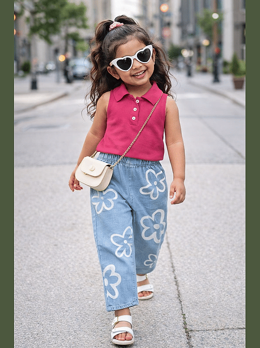 stylish baby girl dresses for girls jeans top