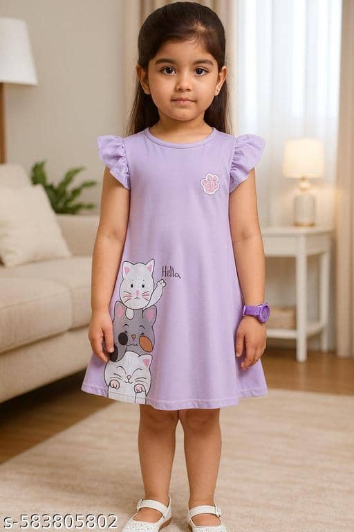 ODIMENT Pack of 1 Girls Cotton Blend T-shirt & Shorts ( Multicolor )