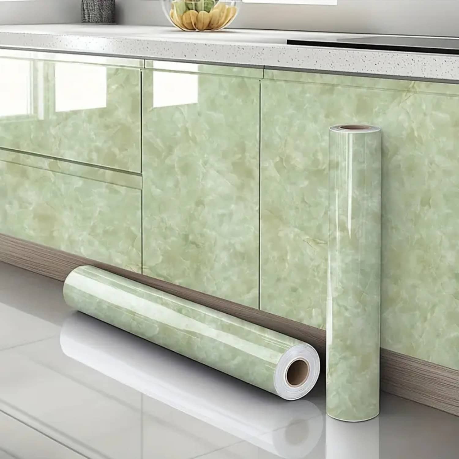 KRAMOX Self-Adhesive Wall Sticker Waterproof Anti Mode and Heat Resistant Drawer 60cm X 200CM Kitchen Oil Proof Foil Stickers Kitchen Backsplash Wallpaper