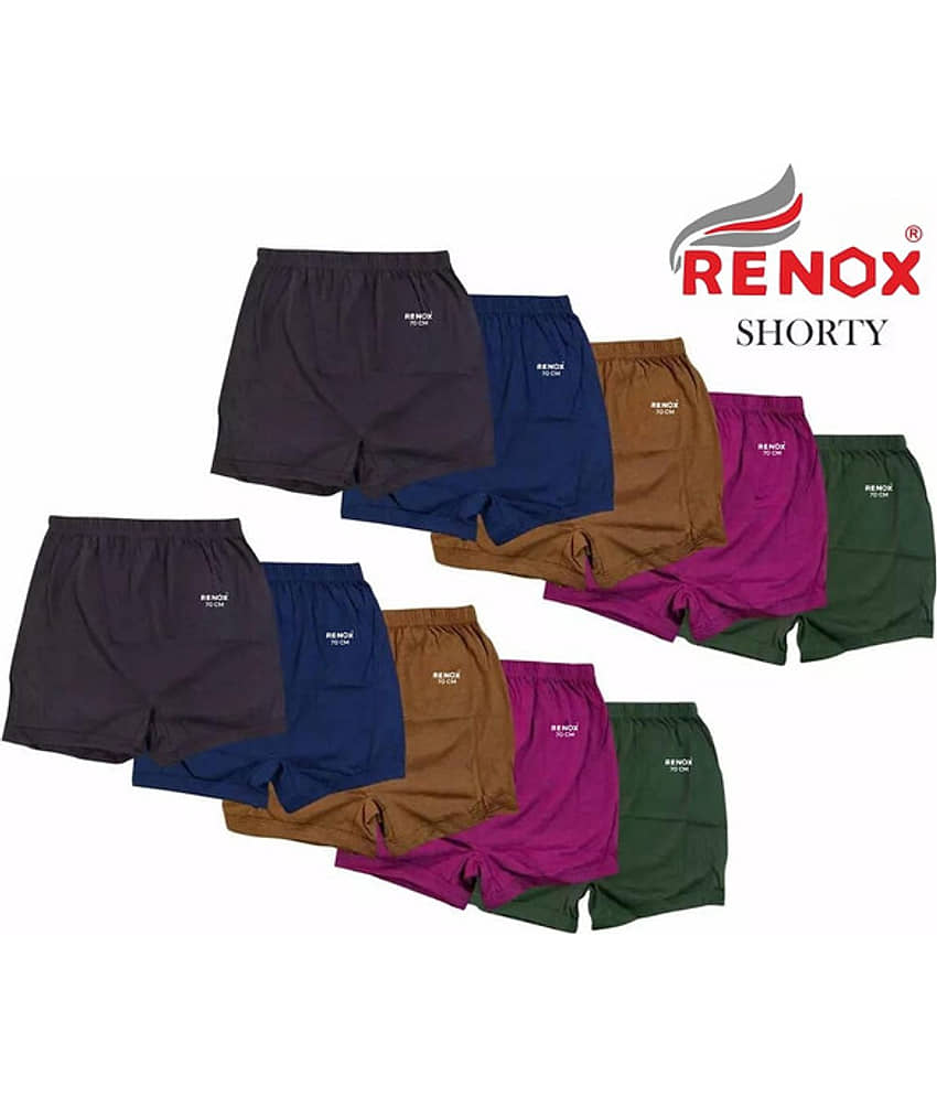 Renox Pack of 10 Boys Cotton Trunks ( Multicolor 10 ) - Nightwear & Loungewear | Buy online on ZillyBuy