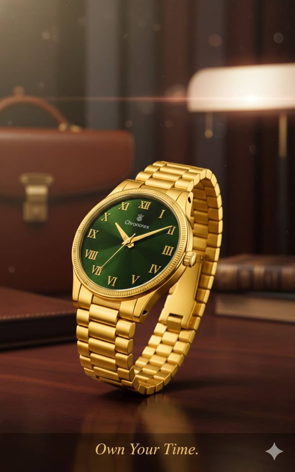 chronorex Gold Stainless Steel Analog Men's Watch
