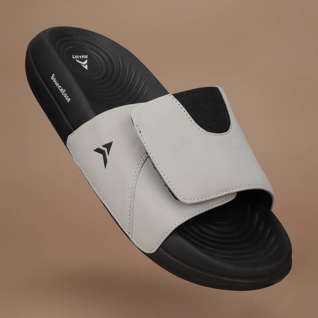 Avant PlushStep Grey Men's Slide Flip Flop