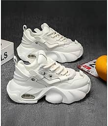 VEXIMO Trendy Street Style Sneakers White Men's Lifestyle Shoes