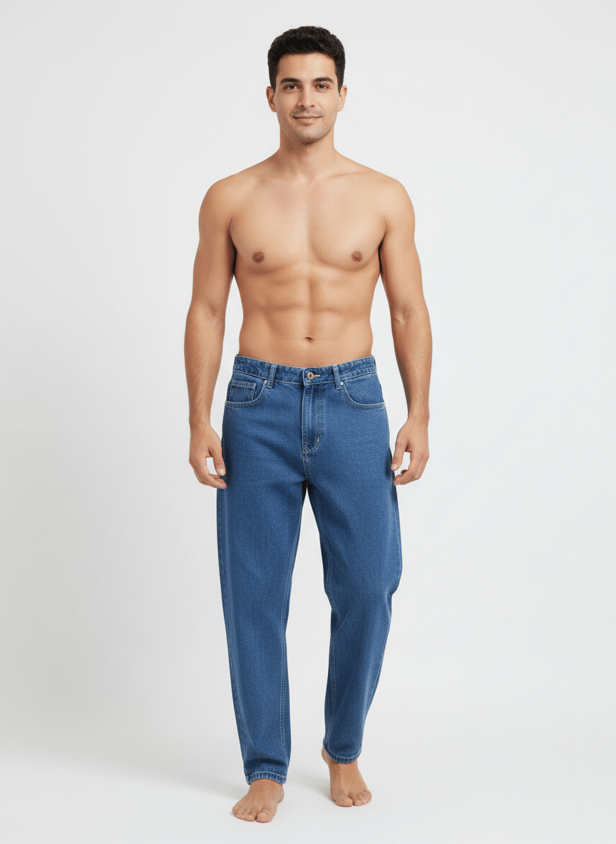plounge Clean Look Men's Jeans - Blue ( Pack of 1 ) - Jeans | Buy online on ZillyBuy