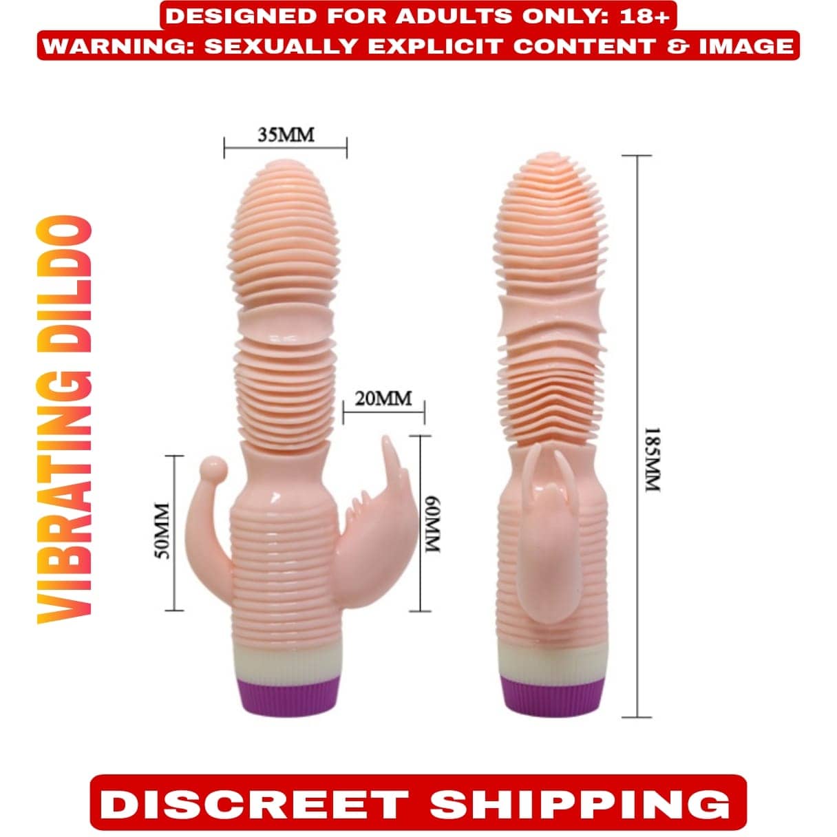 beige garter belt 7 inch Vibrator Dildo G- Spot Vagina Stimulation For Women, Huge Realistic  Realistic Vibrating Dildo Silicone Sex Toys for Girls with Free Lube main image 0