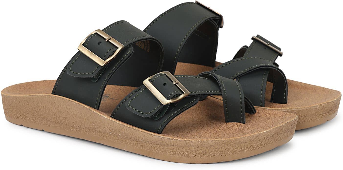 Aqualite Black Men's Slide Flip Flop