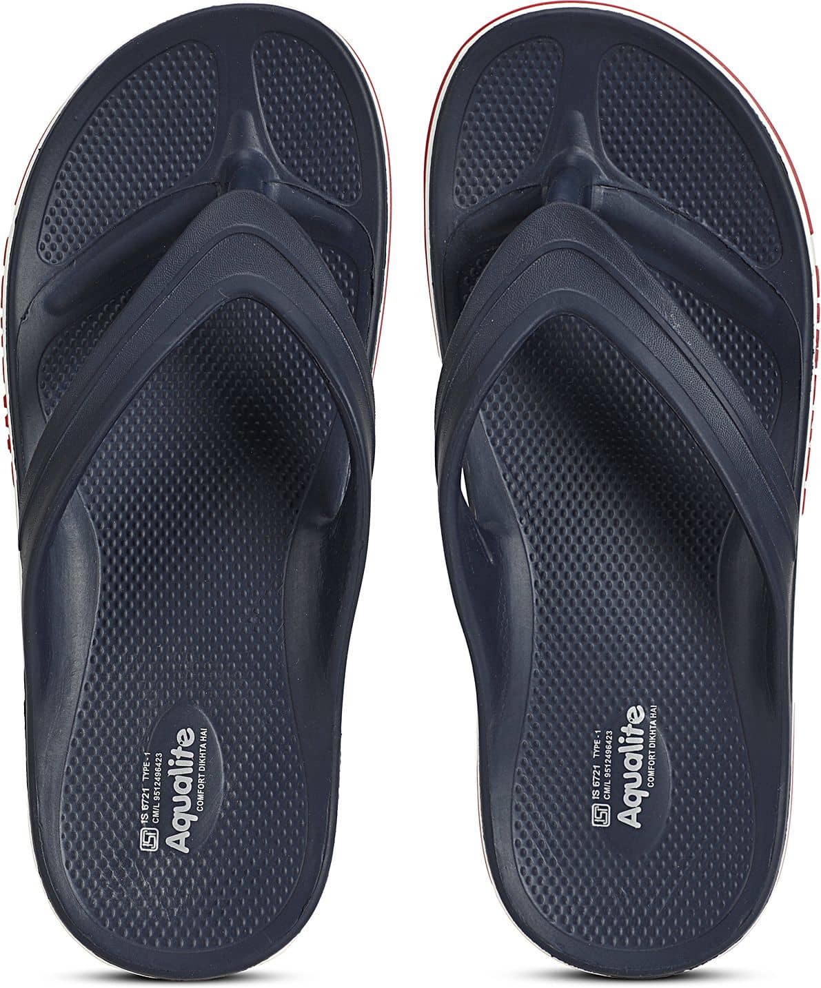 Aqualite Navy Men's Thong Flip Flop
