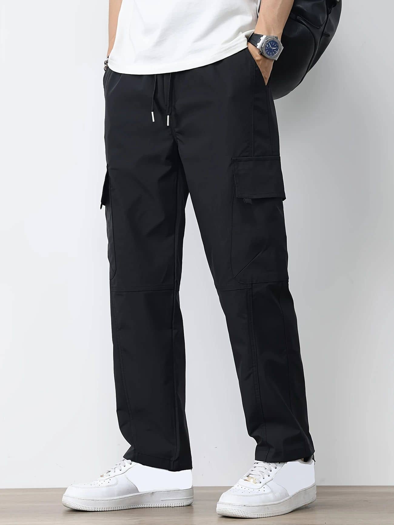 Greenflair Loose Men's Cargos - Black ( Pack of 1 ) - Trousers | Buy online on ZillyBuy