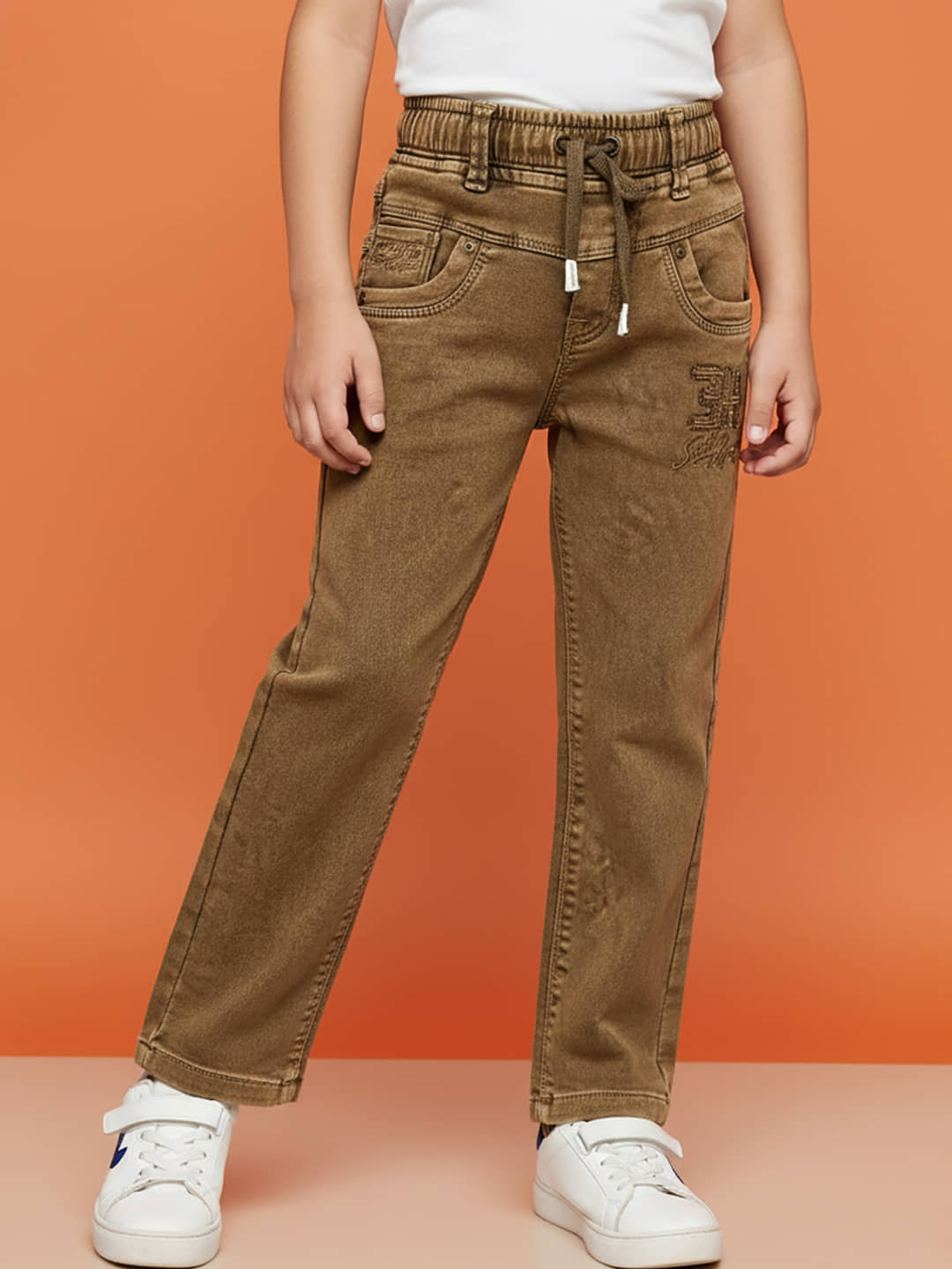 JFR Pack of 1 Boys Cotton Blend Jeans ( Yellow ) - Jeans | Buy online on ZillyBuy