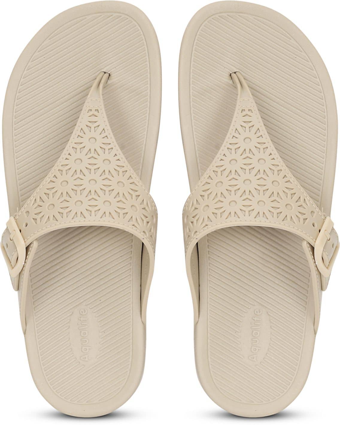 Aqualite Beige Women's Floater Sandals