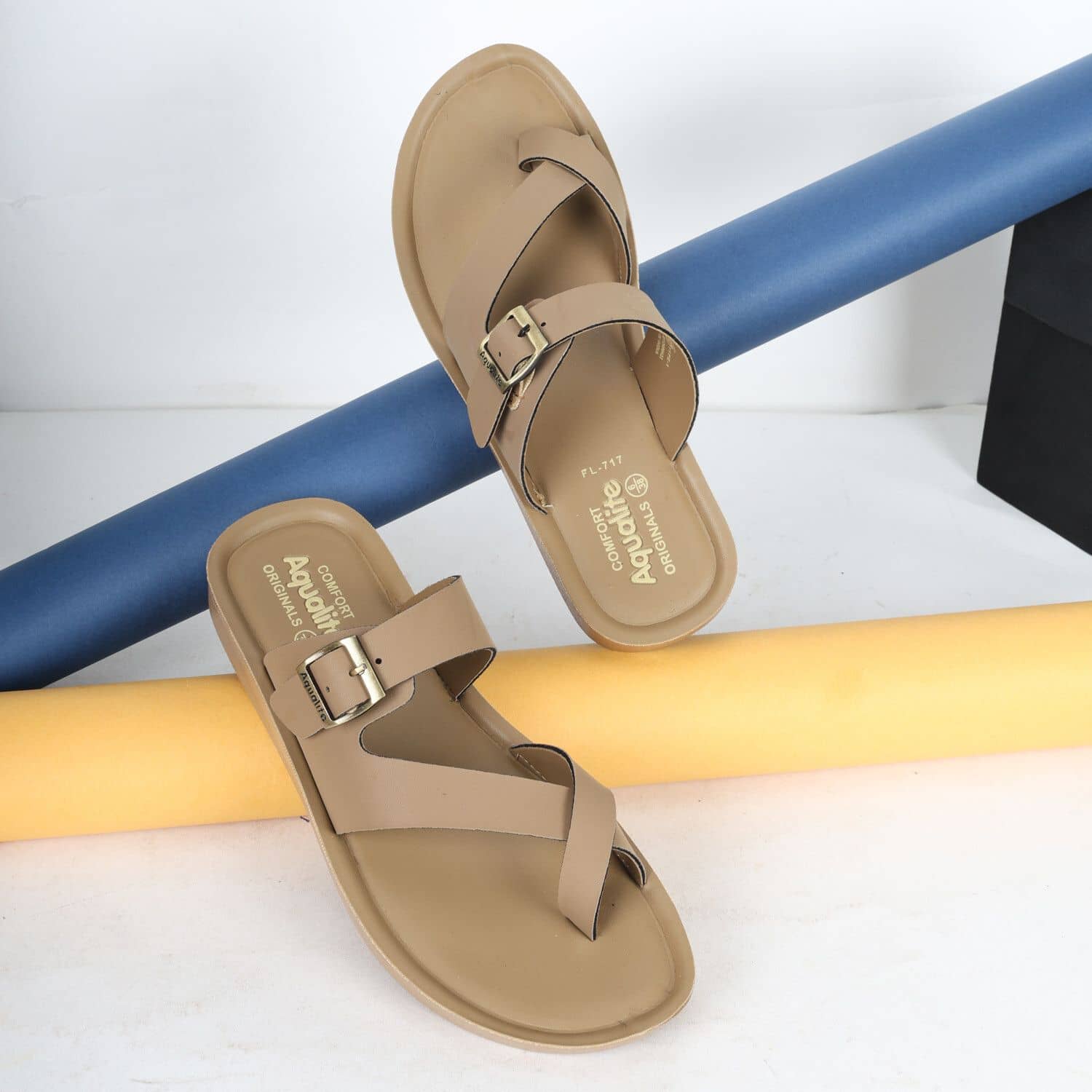 Aqualite Beige Women's Floater Sandals