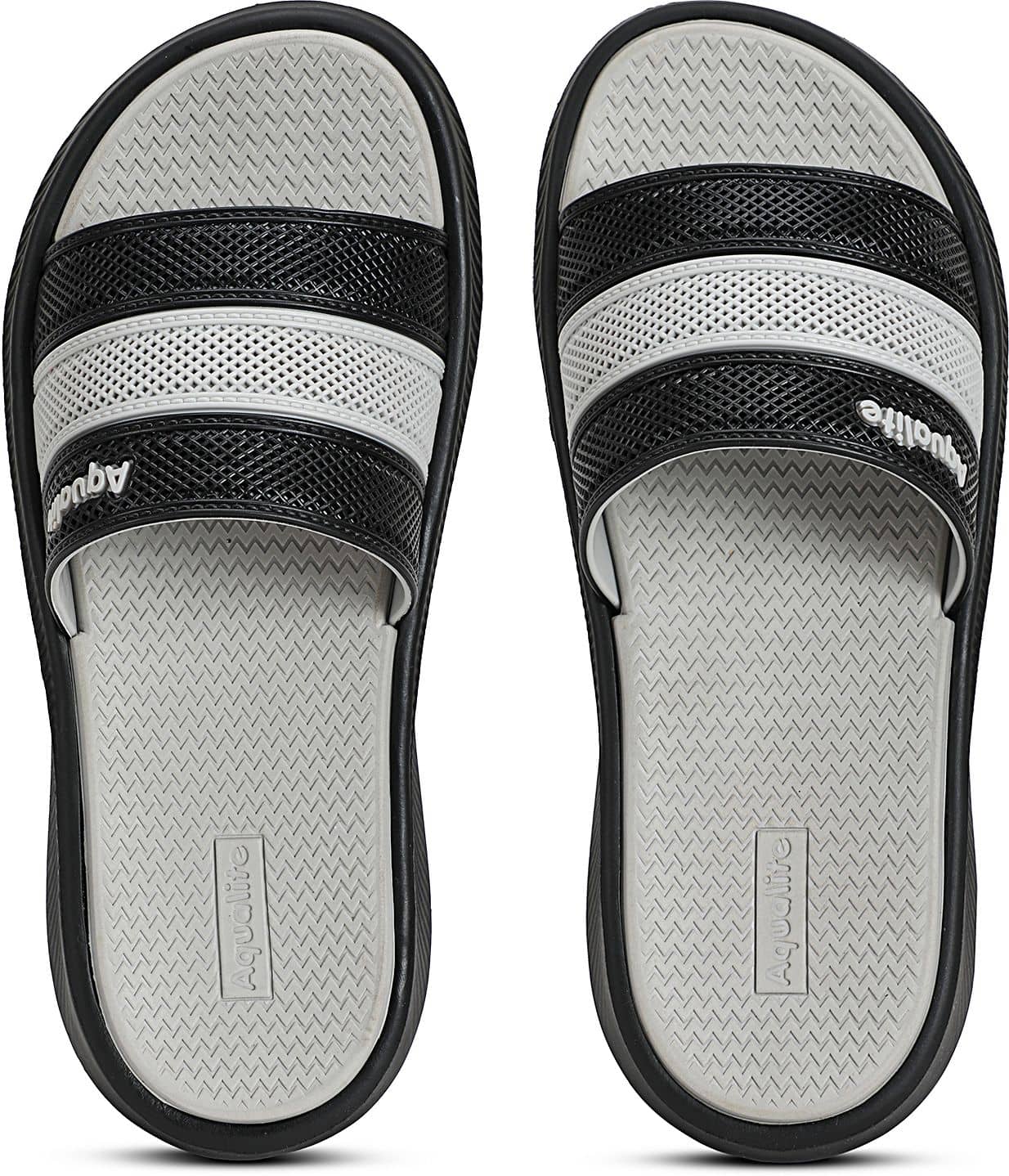Aqualite Black Men's Slide Flip Flop