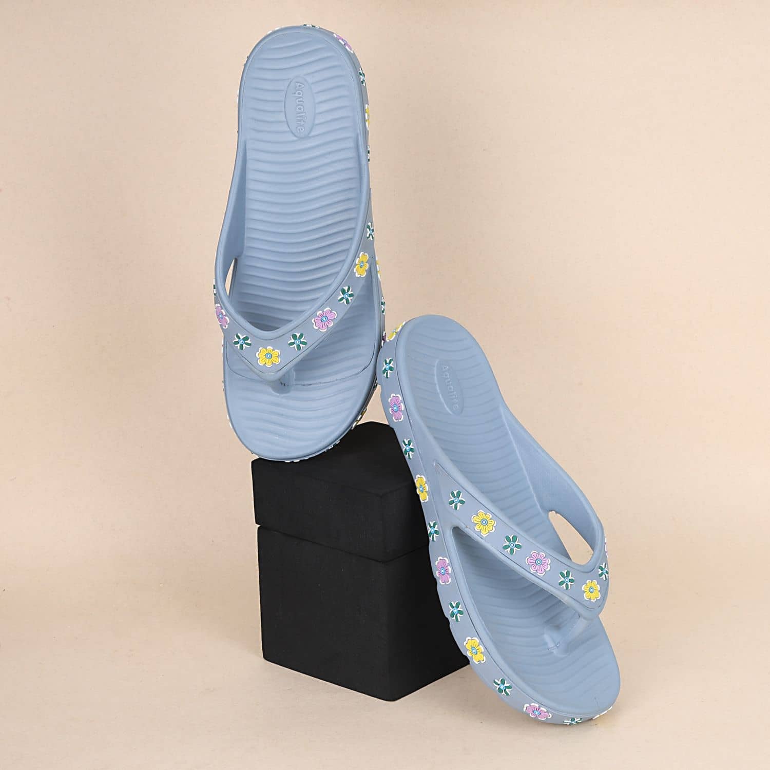 Aqualite Blue Women's Thong Flip Flop