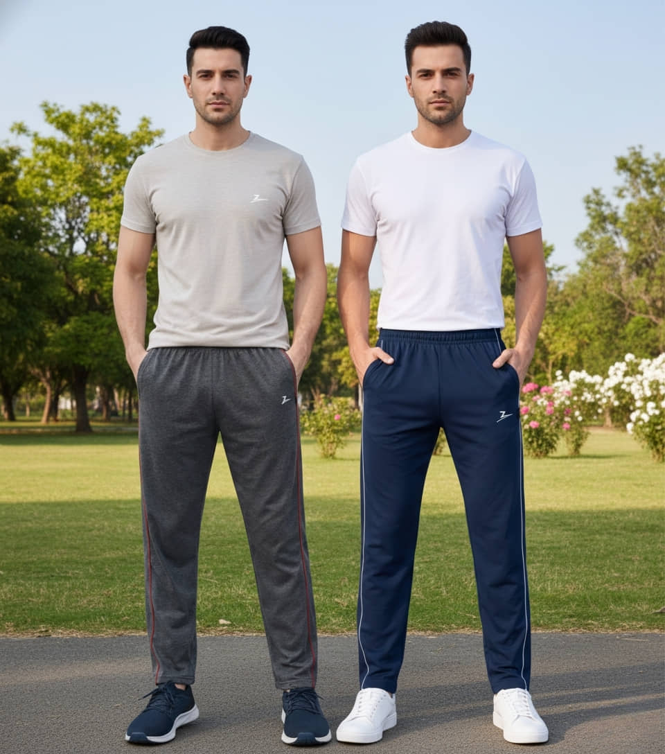 Zeffit Multicolor 3 Cotton Blend Men's Trackpants ( Pack of 2 ) - Track Pants | Buy online on ZillyBuy