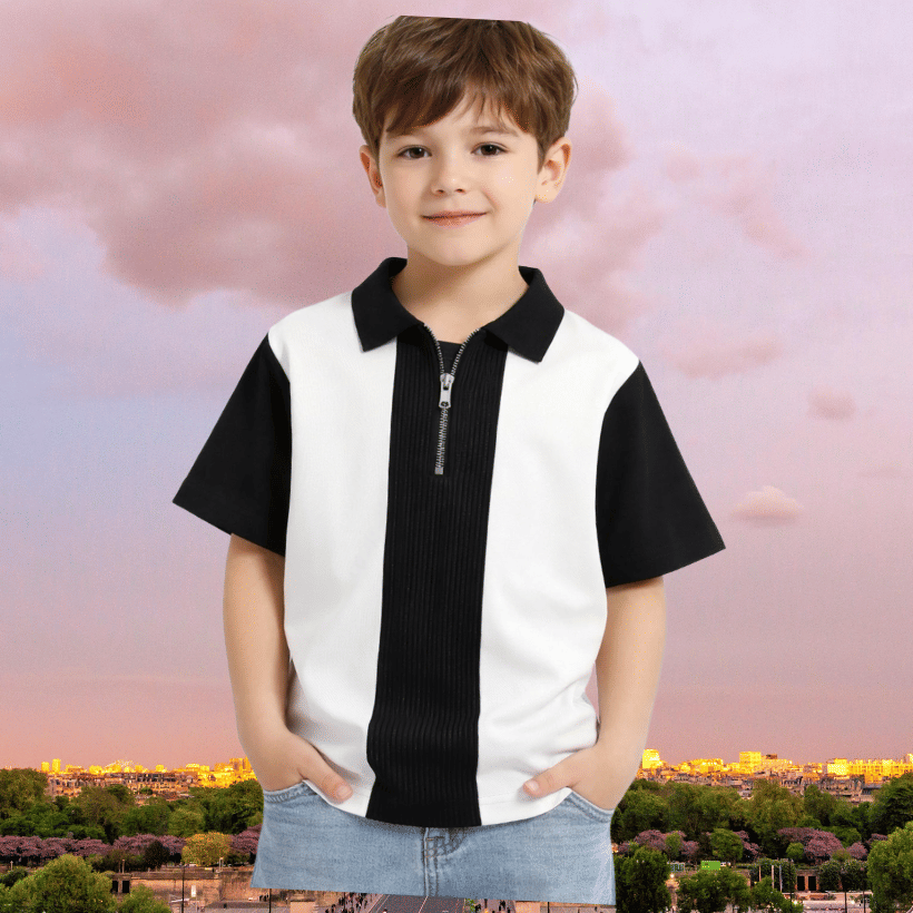 TarrenT HunT Pack of 1 Boys Cotton Blend Tshirt & Short Set ( Black )
