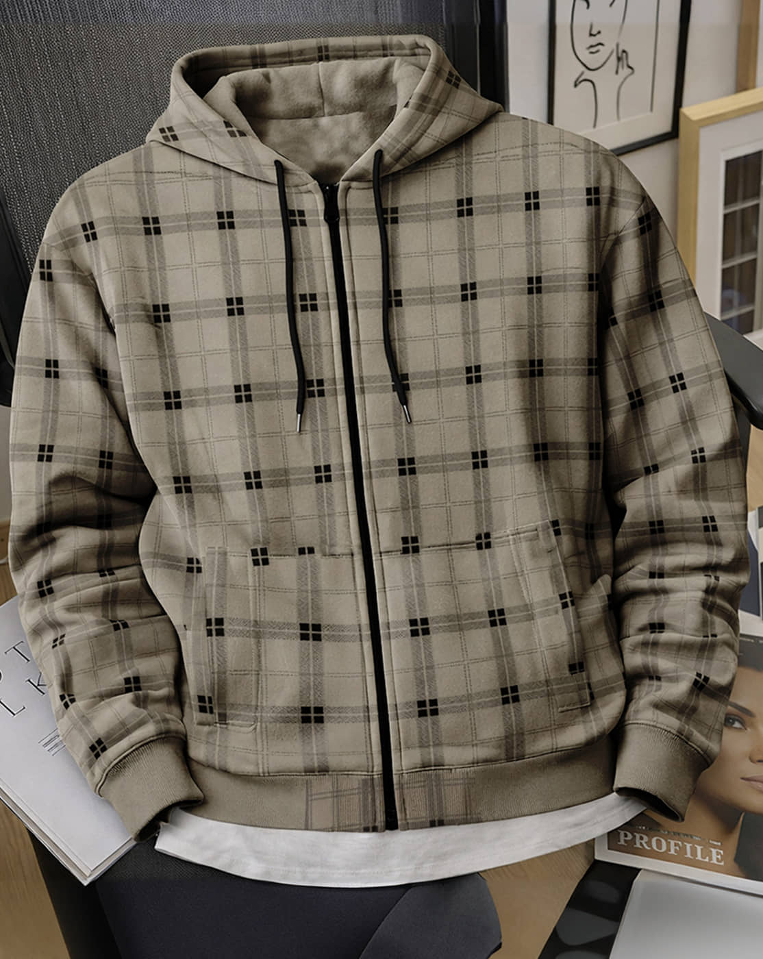 Eyebogler Polyester Men's Casual Jacket - Khaki ( Pack of 1 ) - Jackets & Coats | Buy online on ZillyBuy