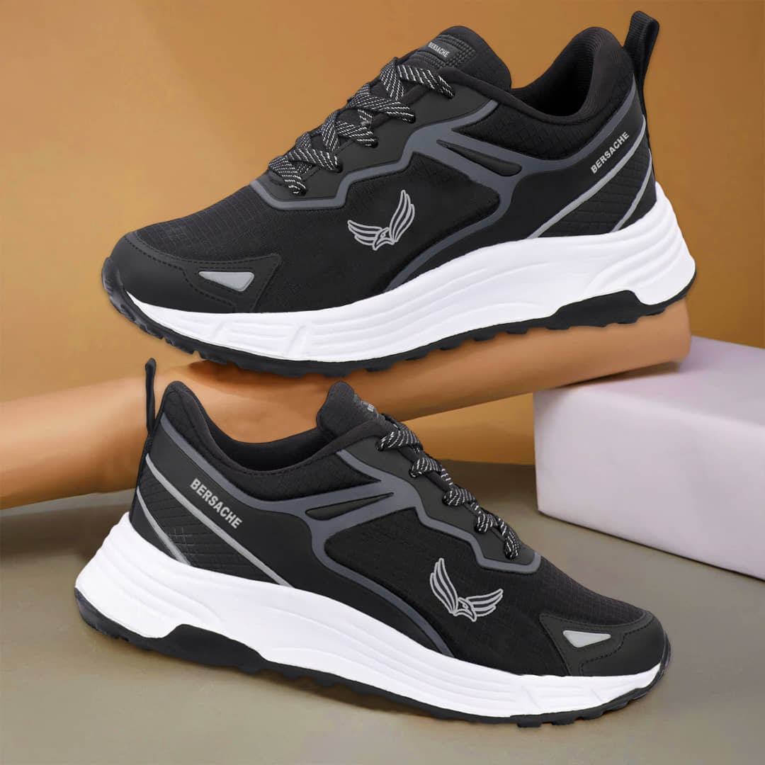 Bersache Casual Men's Shoes Black Men's Outdoor Shoes - Casual Shoes | Buy online on ZillyBuy
