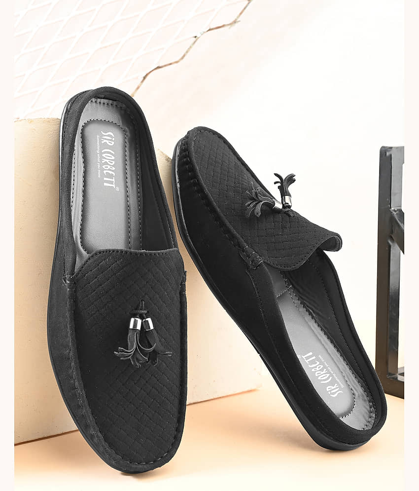 Sir Corbett Black Men's Slip on Shoes - Formal Shoes | Buy online on ZillyBuy