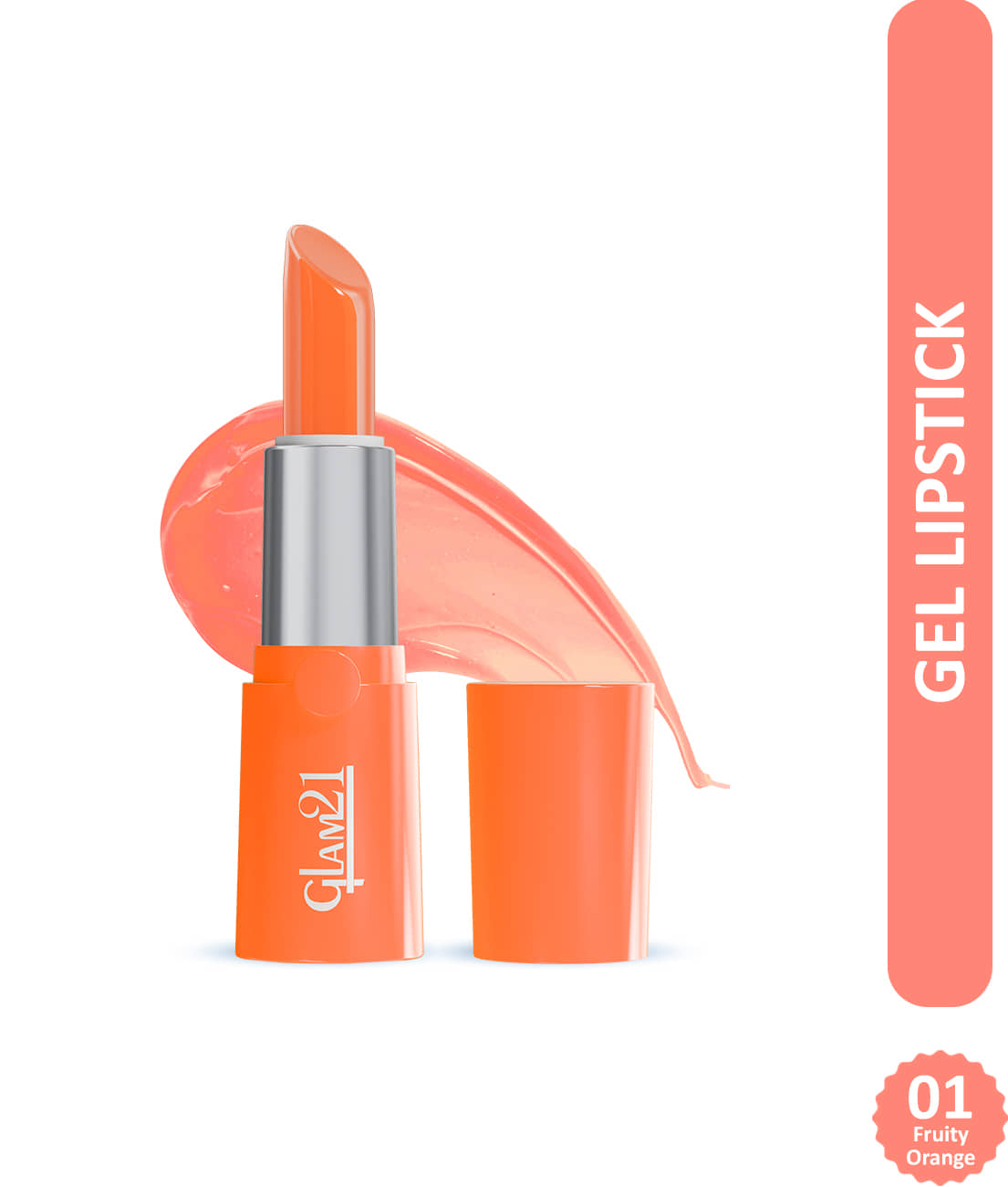 Glam21 High Definition Lipstick With LightWeight & Moisturizing Gel Formula 3.6gm Flame Red-02