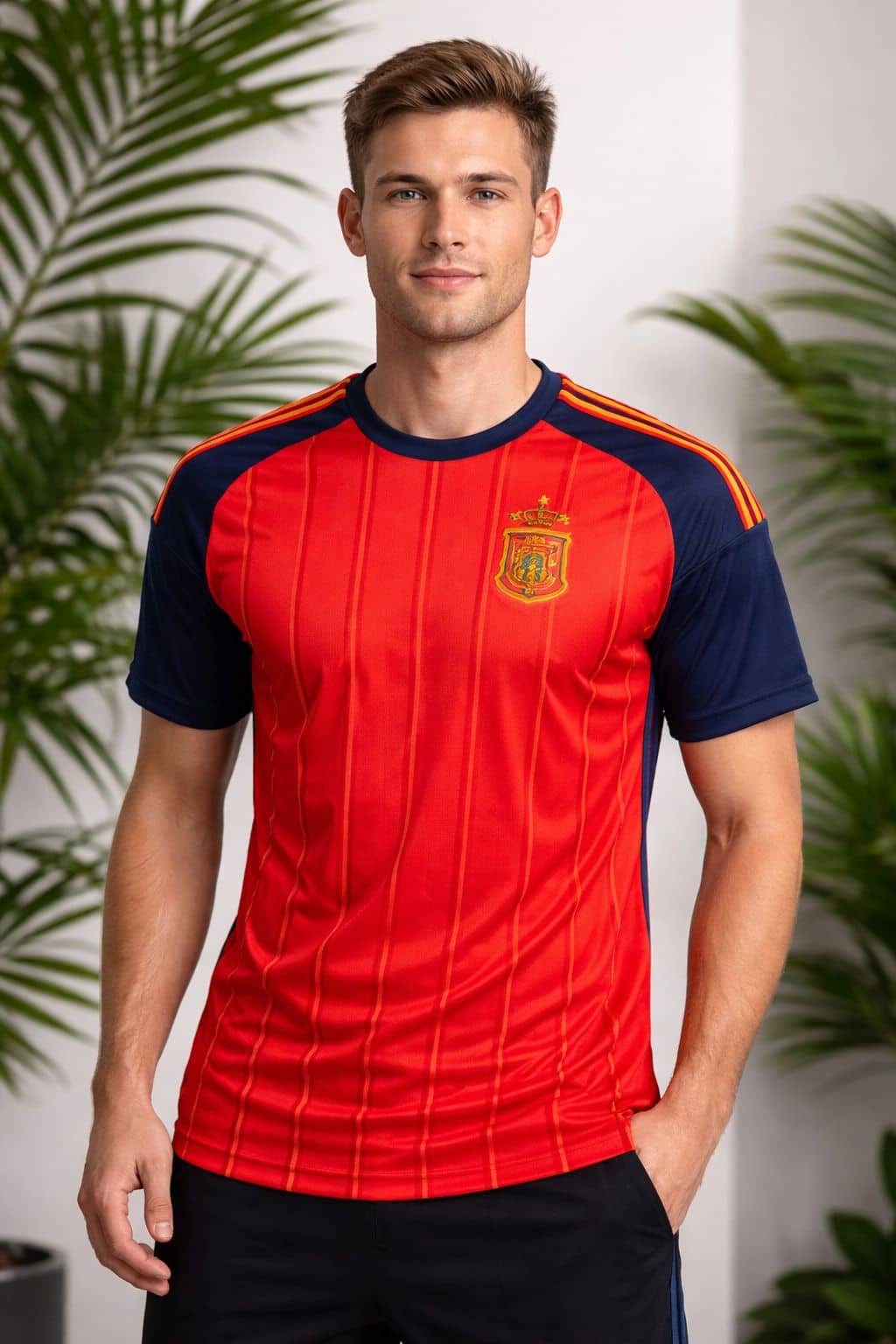 JOVO Red Polyester Regular Fit Men's Jersey ( Pack of 1 )