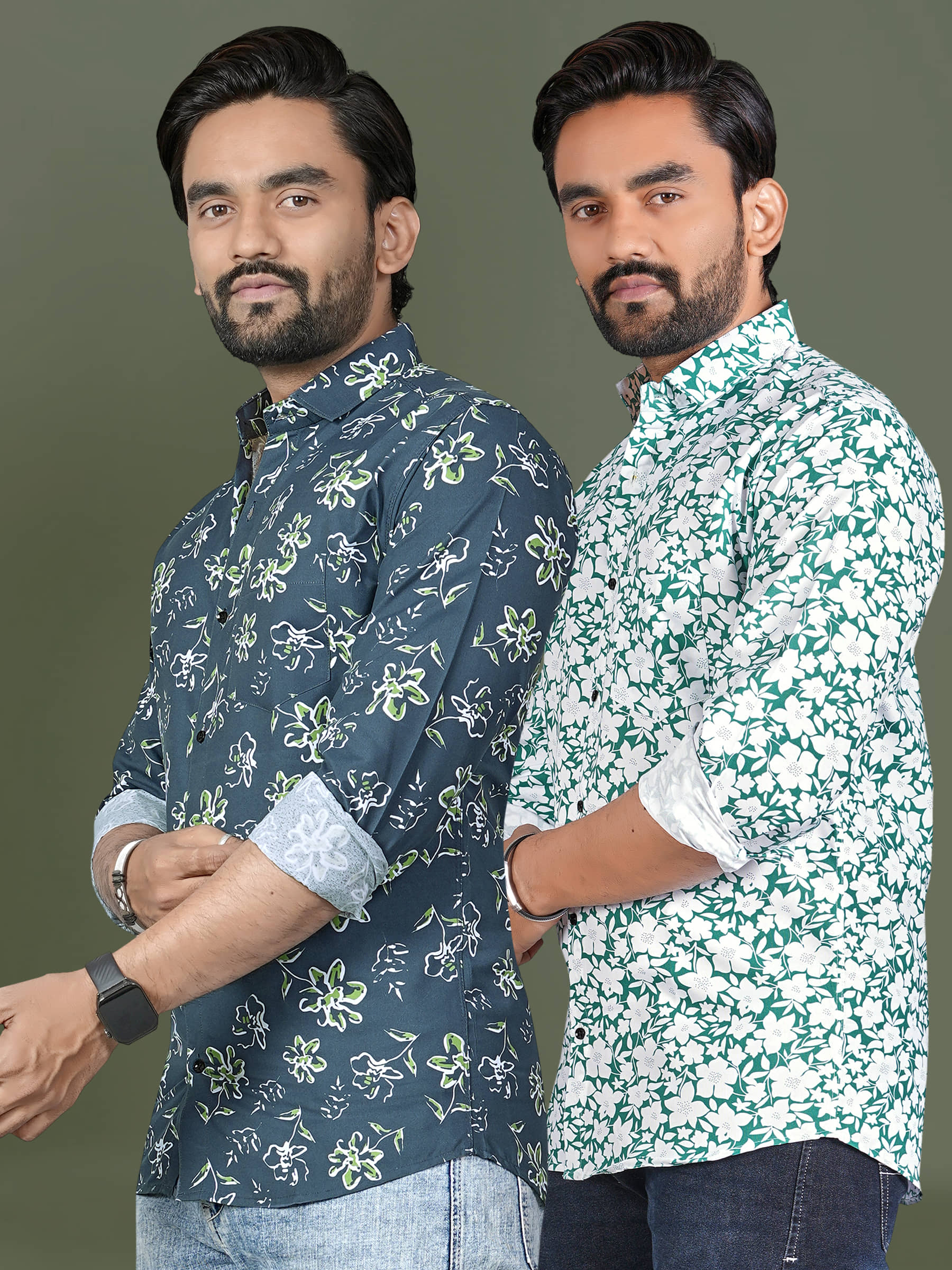 ADWYN PETER 100% Cotton Regular Fit Printed Full Sleeves Men's Casual Shirt - Multicolor 14 ( Pack of 1 )