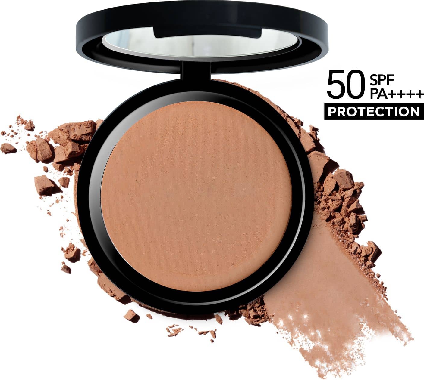 BELLAVITA SPF 50 Compact Powder for All Skin Types | Matt Finish | Hide Pores | Long Lasting | Smooth Skin Texture | Full Coverage | Toasted Hazelnut
