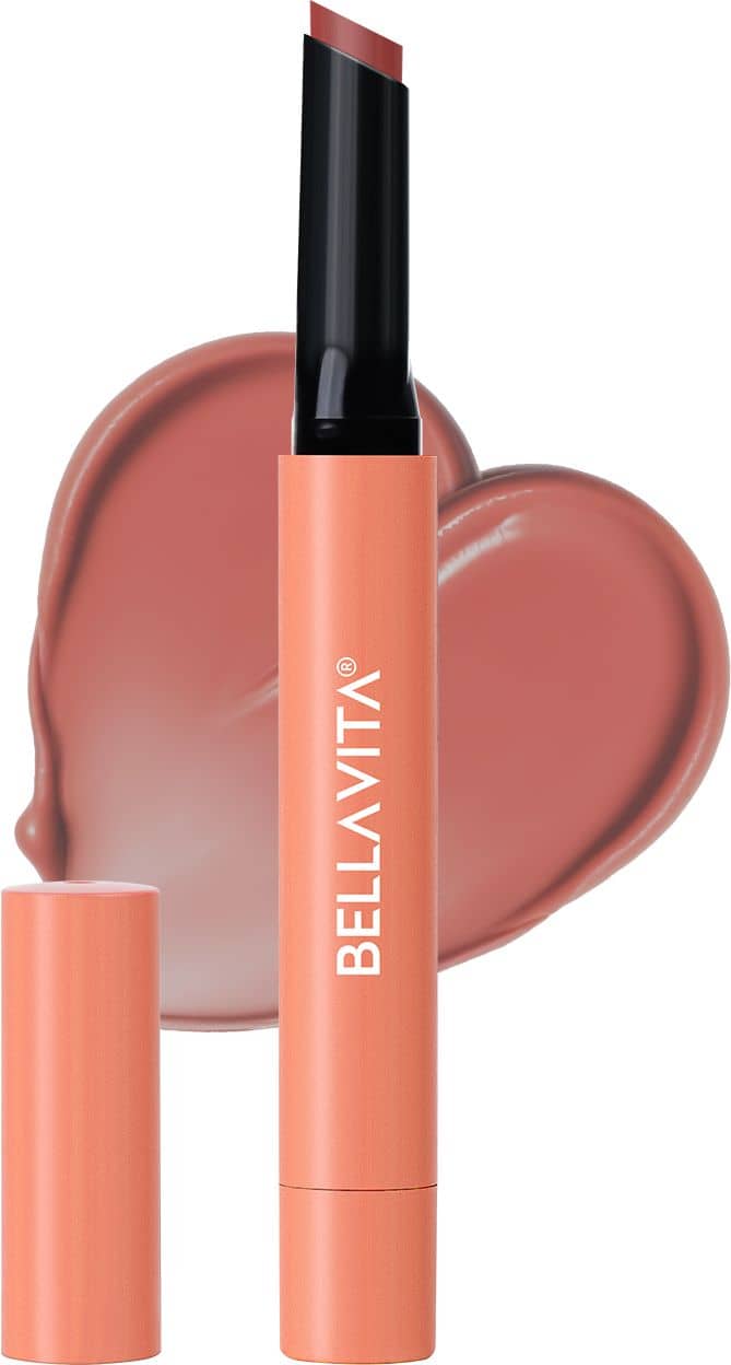 BELLAVITA All Hearts Lip Plumper | Hydrating Plumping Gloss | Natural Tint & Shine | BellaMood Tech | Paraben Free Lip Gloss | Crush Fever | 1.2g