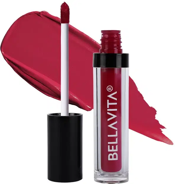 BELLAVITA Kiss-Proof Liquid Lipstick 3.8 ml 18-hr Stay Transferproof Lipstick Long Lasting Ultra Matte Finish Intense Waterproof Liquid Lipsticks