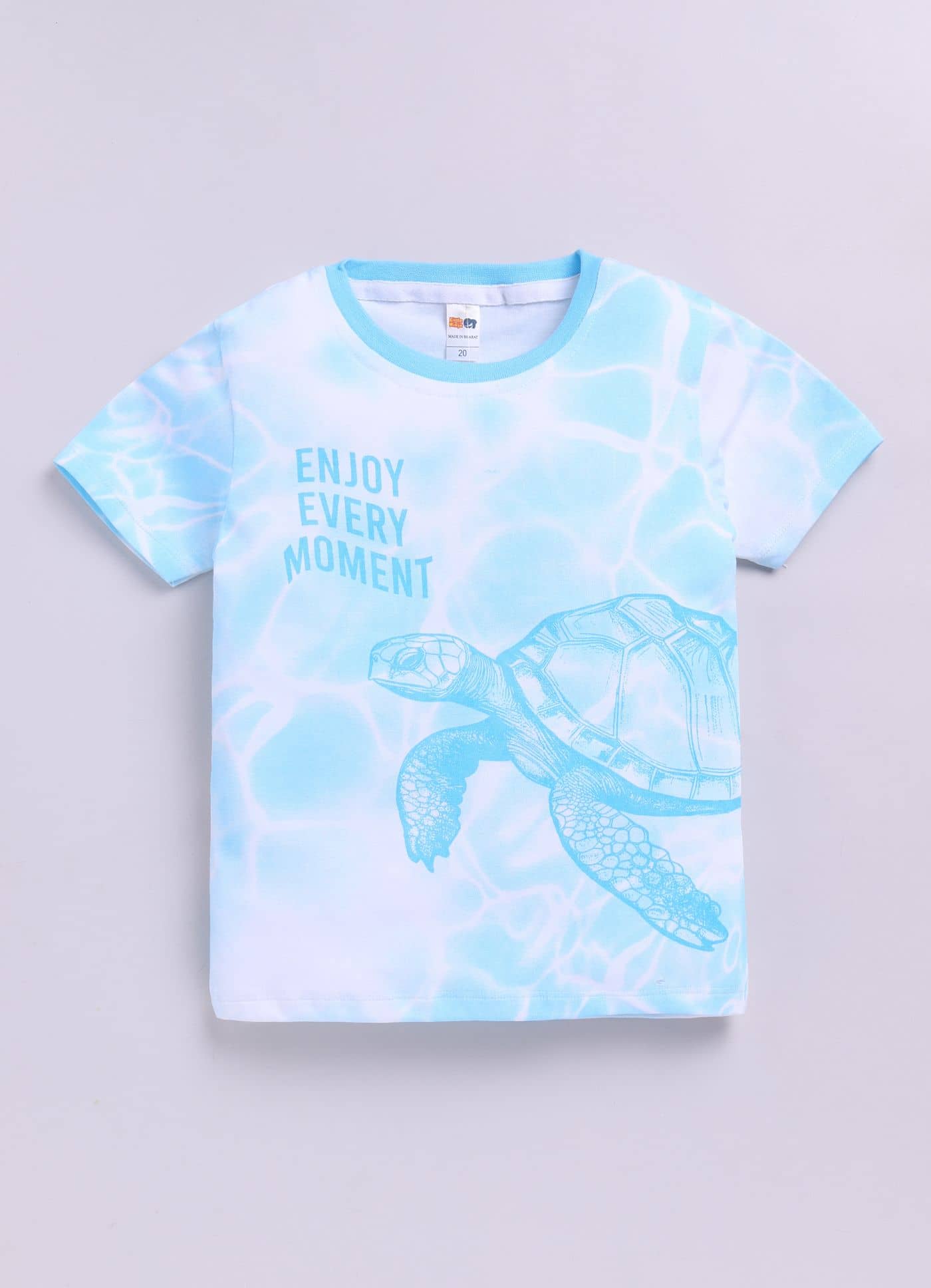 Little Ninja Pack of 1 Baby Boys Cotton T-Shirt ( Light Blue )