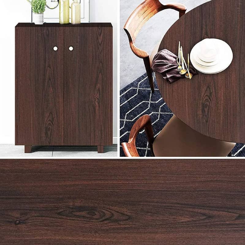 Sekhmet Self-Adhesive Wallpaper Waterproof Old Furniture Vinyl Stickers Wooden Door Wardrobe Desktop PVC Wall Papers (45cm+250cm)