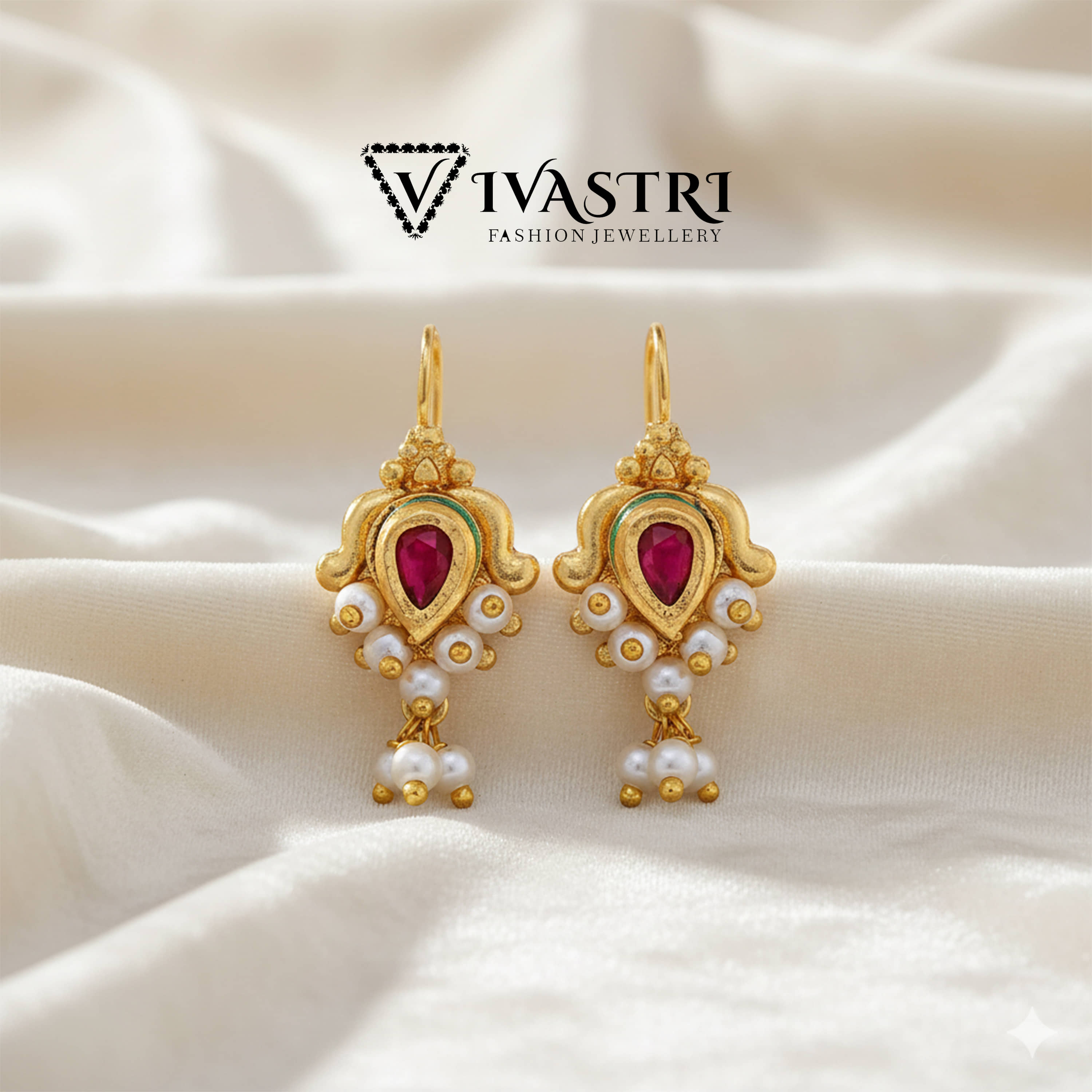VIVASTRI Golden EarCuff Earrings ( Pack of 1 ) - Earrings | Buy online on ZillyBuy