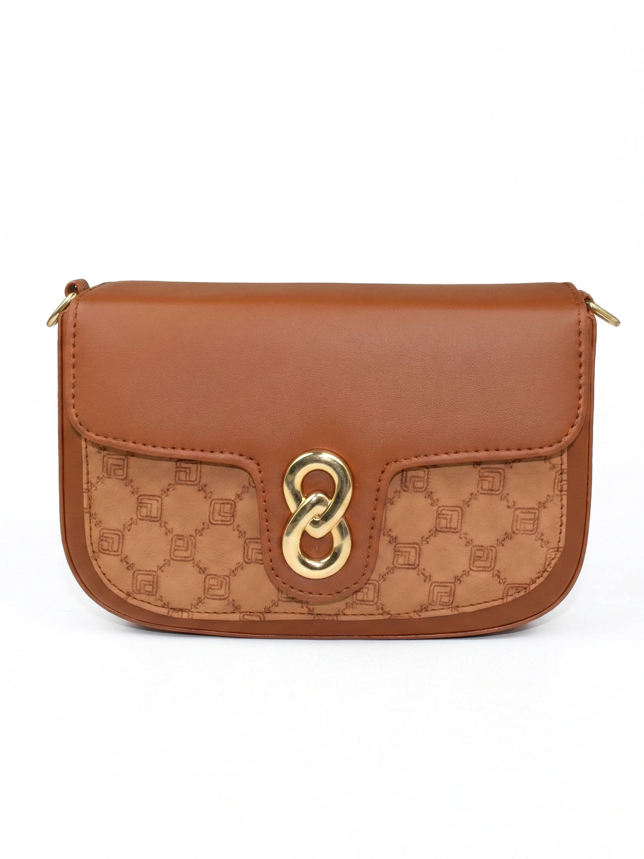Ajanta Sling Bag Faux Leather Set of 1 ( Tan ) - Handbags | Buy online on ZillyBuy